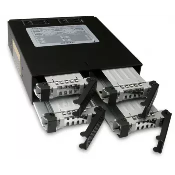 ICYDOCK ToughArmor volledig metalen 4-bay 2,5-inch SATA HDD & SSD backplane-behuizing voor externe 5,25-inch bay