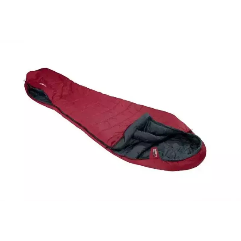 Mummieslaapzak High Peak Hyperion 1M nylon grijs rood 210 cm
