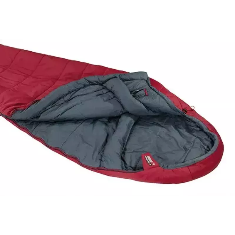 Mummieslaapzak High Peak Hyperion 1M nylon grijs rood 210 cm