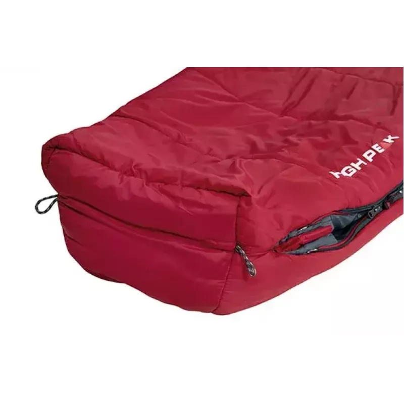 Mummieslaapzak High Peak Hyperion 1M nylon grijs rood 210 cm