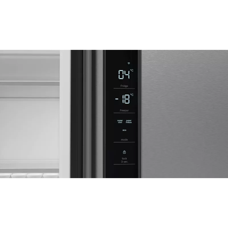 Bosch Serie 4 KFN96APEA koel-vriescombinatie Side-by-Side, French Door, vrijstaand, 605 l (405 l + 200 l), Home Connect, energieklasse E, roestvrij staal
