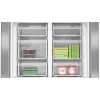 Bosch Serie 4 KFN96APEA koel-vriescombinatie Side-by-Side, French Door, vrijstaand, 605 l (405 l + 200 l), Home Connect, energieklasse E, roestvrij staal
