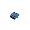 DIGITUS SC / SC duplex-koppeling, kleur blauw zirkonia keramische huls, kunststof behuizing, singlemode, incl. bevestigingsmateriaal
