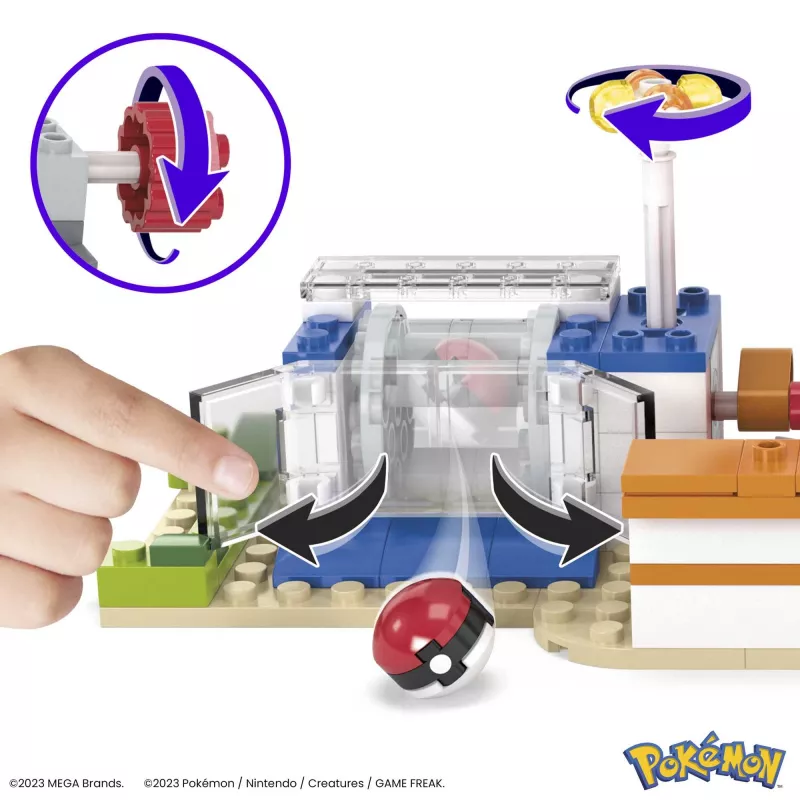 MEGA Pokémon Bouwset, Boscentrum (648 onderdelen) met 4 actiefiguren