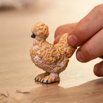 Schleich Silkie kip model 14891 — Boerderijdierfiguur, meerkleurig, voor kinderen vanaf 3 jaar