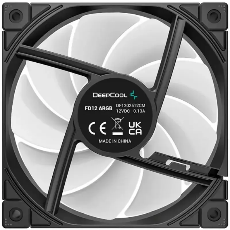 Behuizingsventilator DeepCool FD12 ARGB 120mm zwart 120x120x25