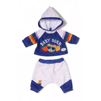 BABY born joggingpak marineblauw 43cm poppenkledingset