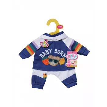 BABY born joggingpak marineblauw 43cm poppenkledingset