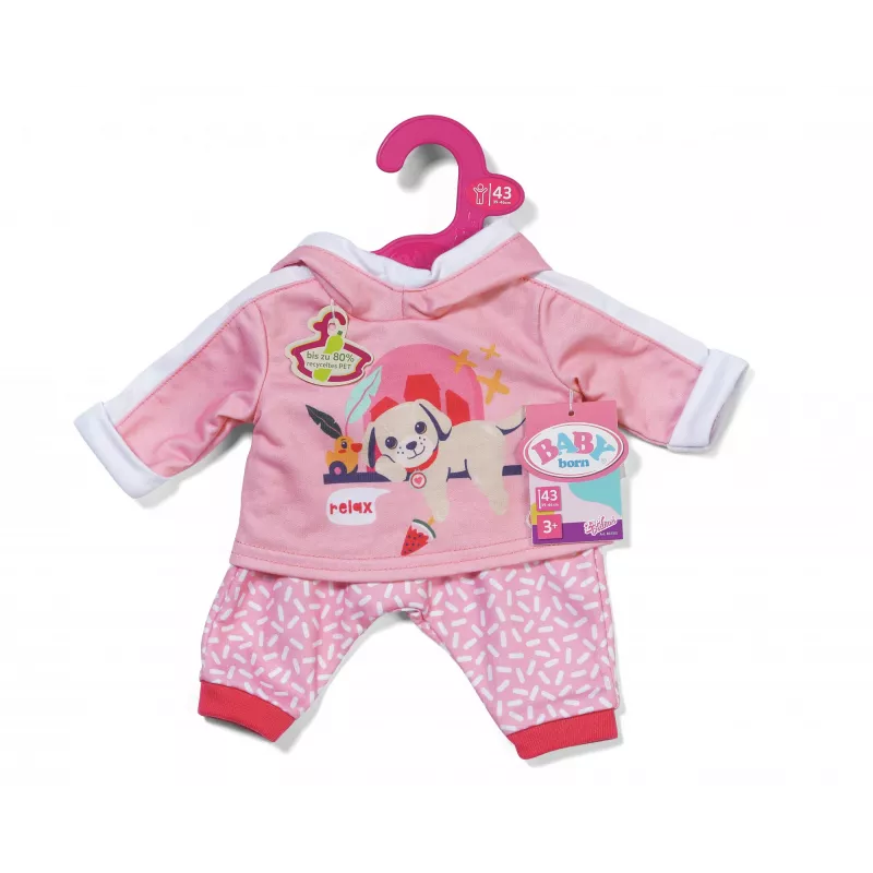 BABY born joggingpak roze 43 cm poppenkledingset