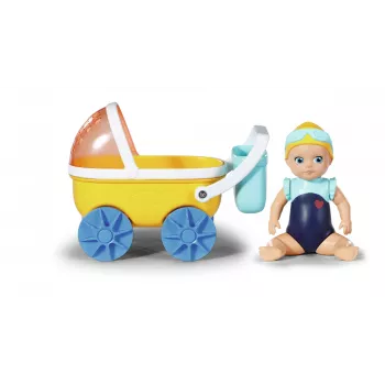 BABY born Splish Splash kinderwagen met Emma badpop meerkleurig