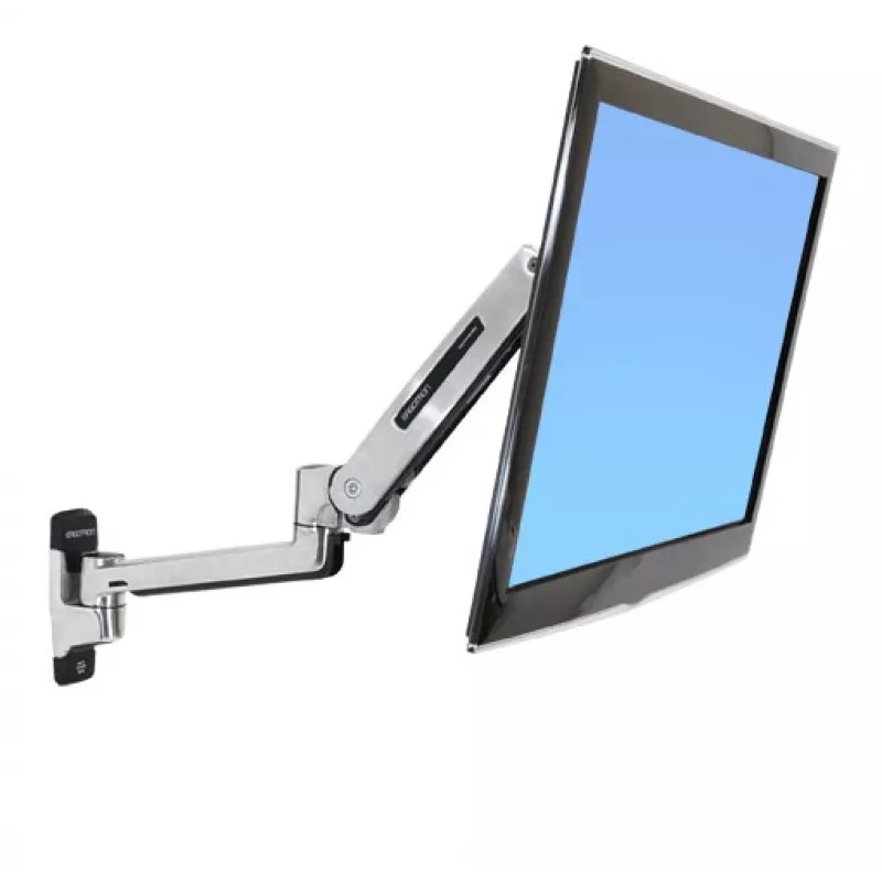 ERGOTRON Lx zit-sta wandsteun LCD-arm (gepolijst aluminium)