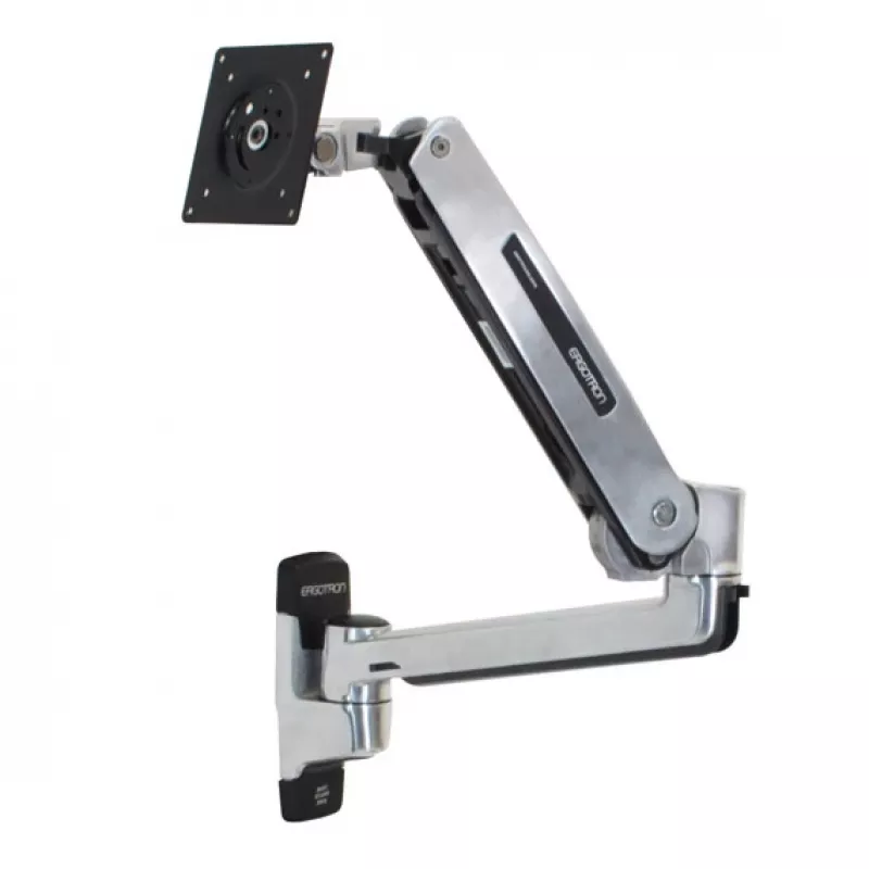 ERGOTRON Lx zit-sta wandsteun LCD-arm (gepolijst aluminium)