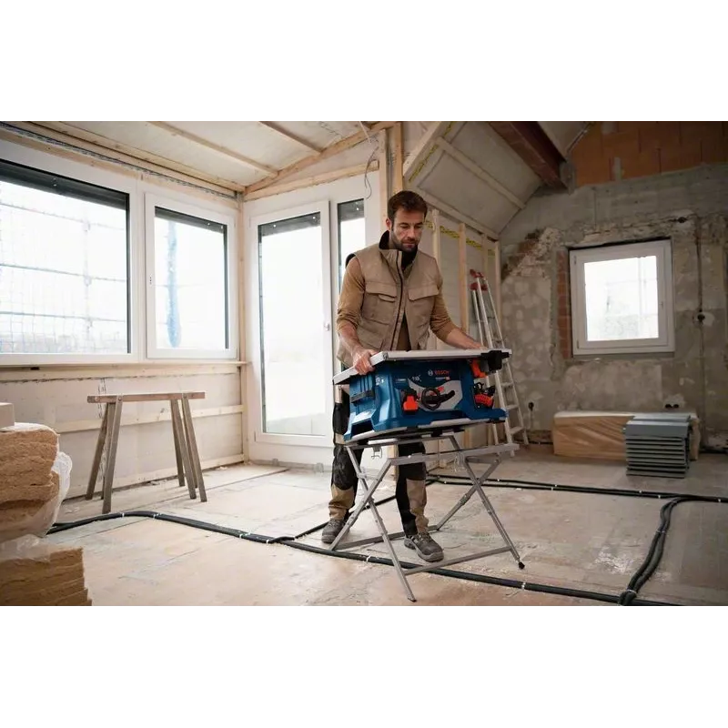 Bosch BITURBO GTS 18V-216 Professional accu-tafelzaag, 18 V, zaagblad 216 mm, solo (zonder accu en lader), blauw