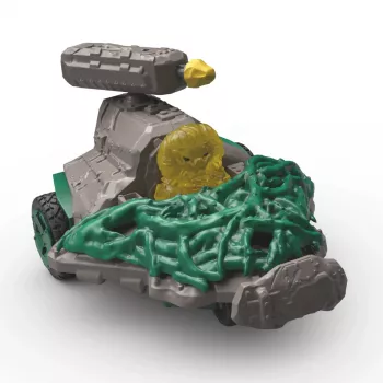 schleich ELDRADOR CREATURES junglejet met minikreatuur, actie/avontuur, monsters en draken, junglewereld, 7 jaar, groen, grijs, meerkleurig