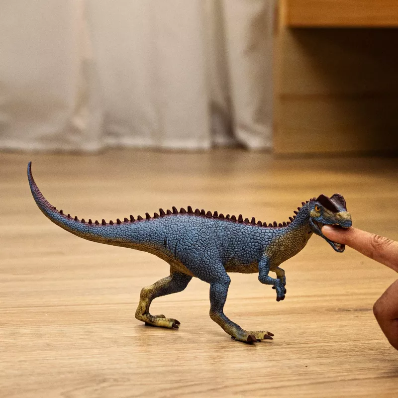 schleich dinosaurus Dilophosaurus, 4 jaar, dinosaurussen en vulkaan, De verovering van de aarde, veelkleurig