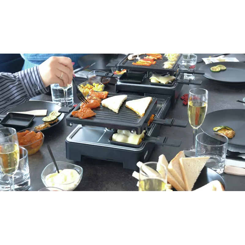 Unold 48755 raclettegrill 8 personen 1300 W zwart