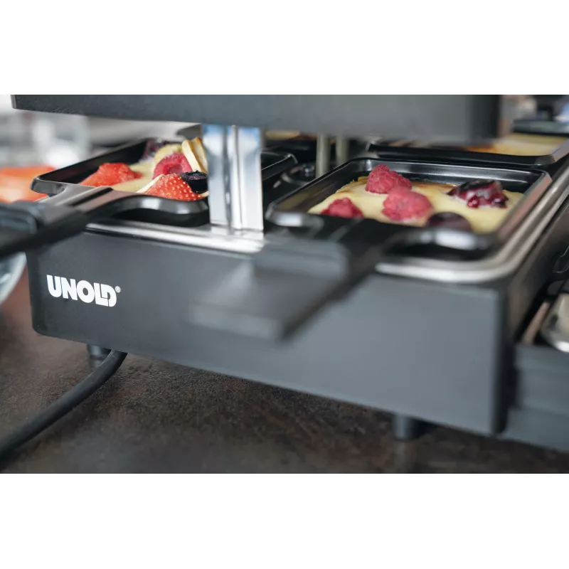 Unold 48755 raclettegrill 8 personen 1300 W zwart