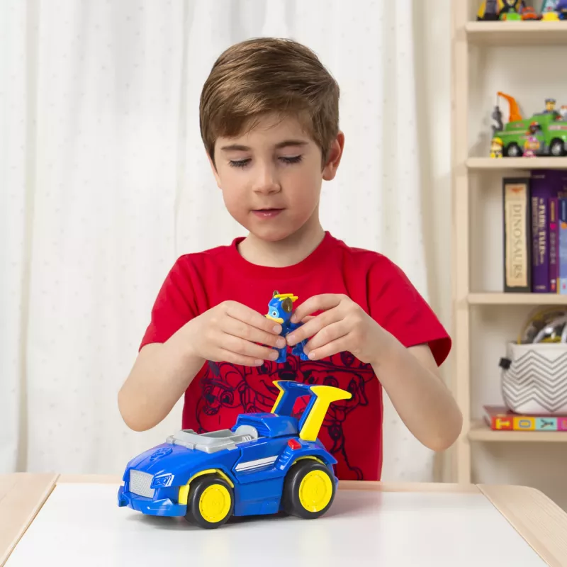 PAW Patrol, Mighty Pups Super PAWs Chase's Powered Up Cruiser Transforming Vehicle