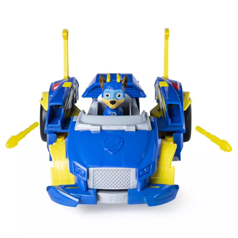 PAW Patrol, Mighty Pups Super PAWs Chase's Powered Up Cruiser Transforming Vehicle