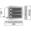 Tent easy camp 120472 — 3-persoons waterdichte lichtgewicht tent
