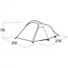 Tent easy camp 120472 — 3-persoons waterdichte lichtgewicht tent