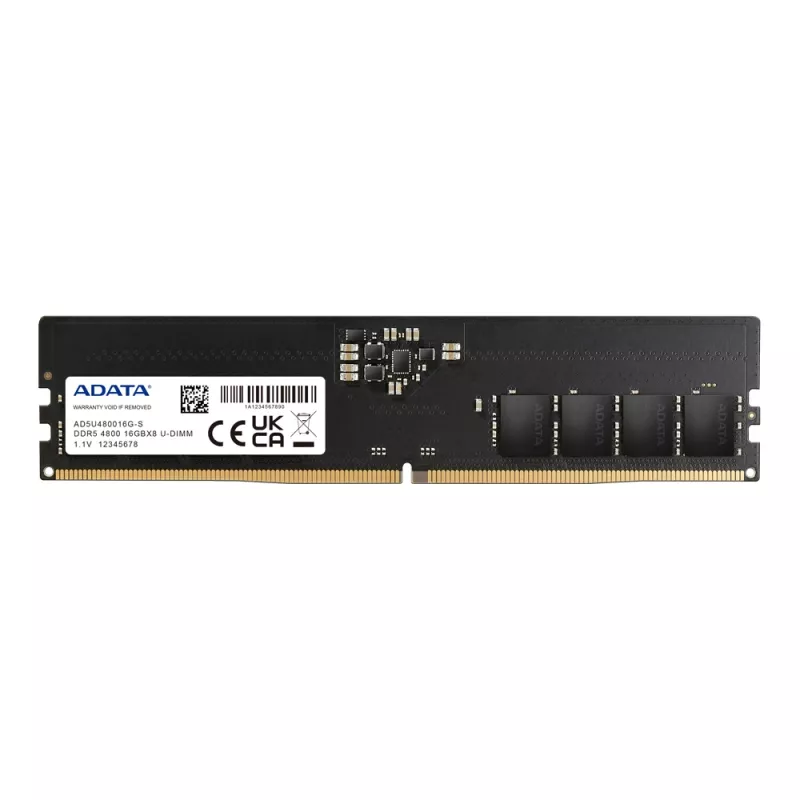 DIMM 32 GB DDR5-4800 (2x 16 GB) dual-kit, werkgeheugen zwart, AD5U480016G-DT, Premier