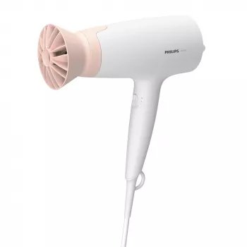 Haardroger Philips BHD300/00 1600 W, 3 warmtestanden, 3 snelheden, koudestand, roze/wit, 1,8 m kabel