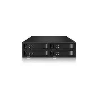 ICY BOX ICY BOX IB-2242SSK - drive-bay-adapter - 5,25 naar 4 x 2,5 (13,3 cm naar 4 x 6,4 cm)