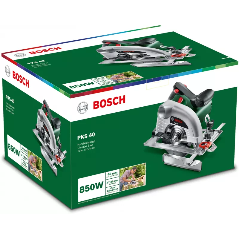 Bosch PKS 40 13 cm groen, zilver 5300 tpm 850 W