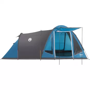 Koepeltent COLEMAN Waterfall 5 (model 2025) met tunnelverlenging, blauw/grijs