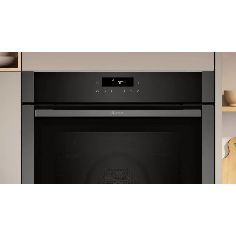 Inbouwoven NEFF N 50 B6ACJ7AG3 — 71 L, 3600 W, touchbediening, grafiet/zwart