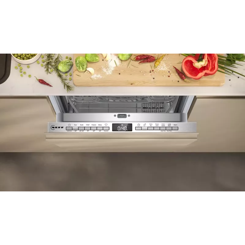 Vaatwasser NEFF S853HKX20E volledig inbouwbaar Slimline 10 couverts, Home Connect, 46 dB