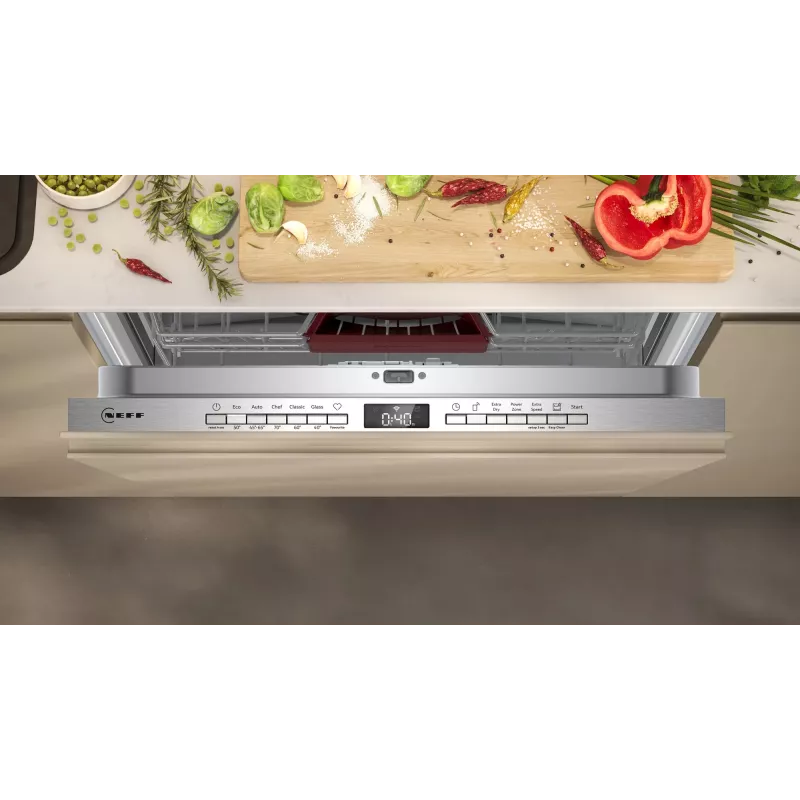 Vaatwasser volledig integreerbaar NEFF N 50 S255EVX04E — 14 couverts, 60 cm, 44 dB, 9 L/cyclus, Home Connect