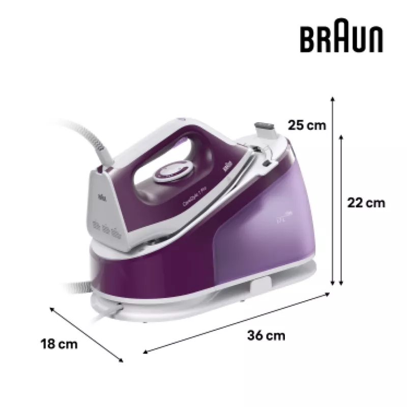 Braun CareStyle 1 IS1514VI 2200 W 1,7 L keramische strijkzool paars