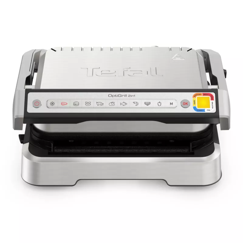 Contactgrill Tefal OptiGrill 2in1 GC773D RVS 2100 W