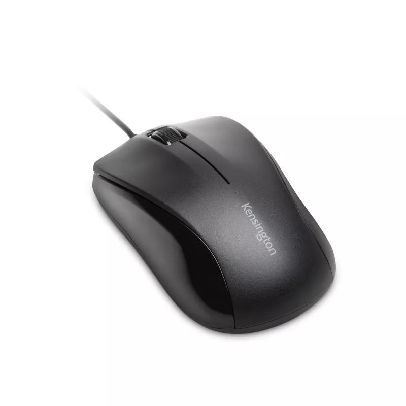 Kensington Wired ValuMouse, dubbelhandig, optisch, USB Type-A, 1000 DPI, zwart