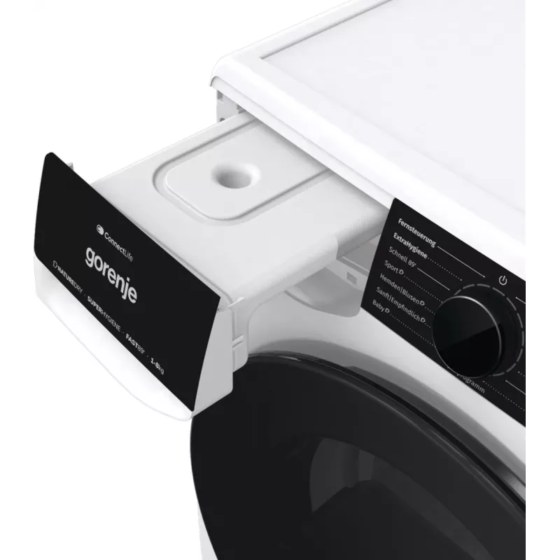 Gorenje DPNA83W Wasdroger vrijstaand Frontlader 8 kg Zwart, Wit
