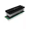 ICY BOX IB-M2HS-701 M.2 2280 SSD koelblok, passief, aluminium, PC/PS5, zwart