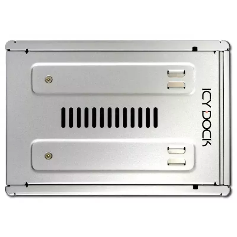 Cremax ICY Dock MB982IP-1S - opslag-inbouwadapter - 8,9 cm naar 6,4 cm (3.5 naar 6,40cm (2.5)) - Zilver (MB982IP-1S-1)