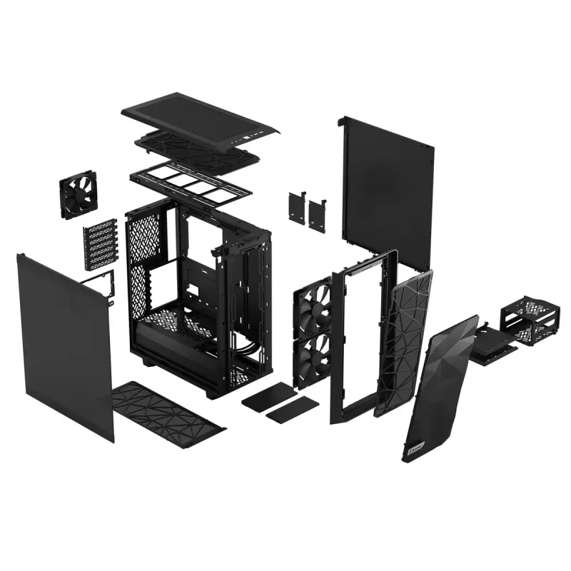 PC-behuizing Fractal Design Meshify 2 Compact Tower zwart