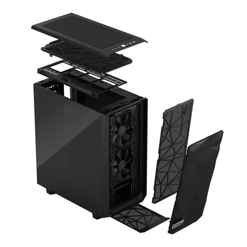 PC-behuizing Fractal Design Meshify 2 Compact Tower zwart