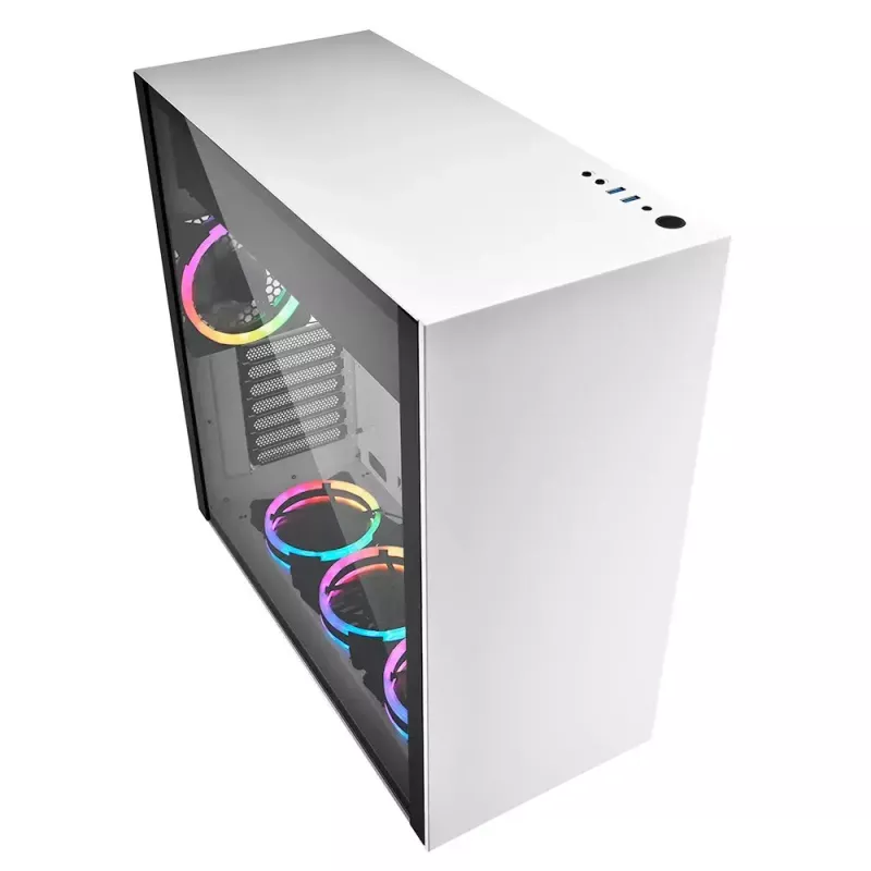 PC-behuizing Sharkoon Pure Steel RGB Midi Tower wit