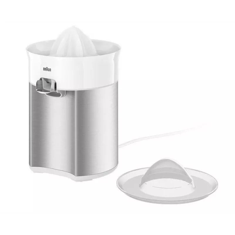 Braun CJ5050 WH elektrische citruspers 60 W metallic, wit