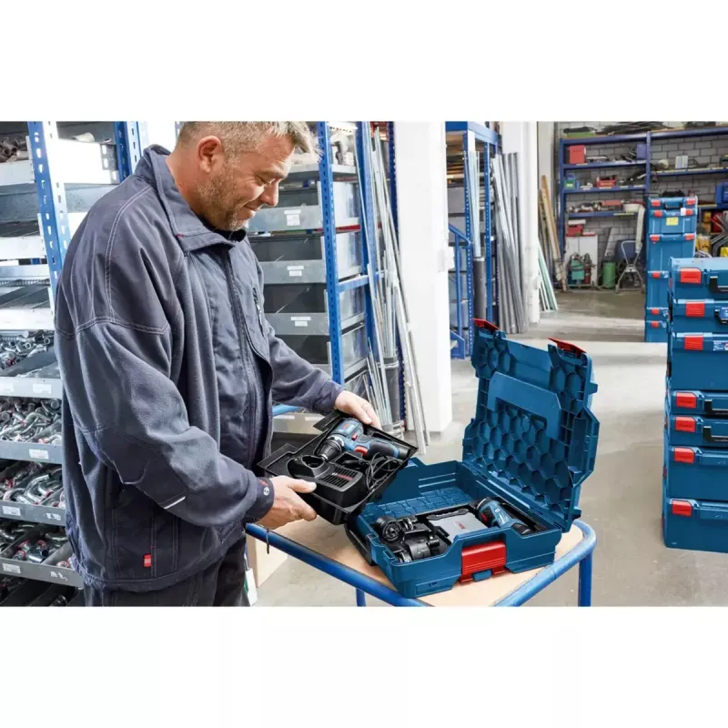 Bosch Professional L-Boxx 162, leeg, blauw/rood