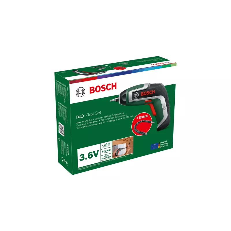 Bosch IXO 7 – 235 t/min, zwart, groen