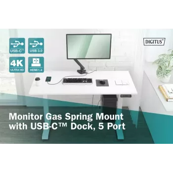 Monitorhouder Digitus DA-90405 met dockingstation