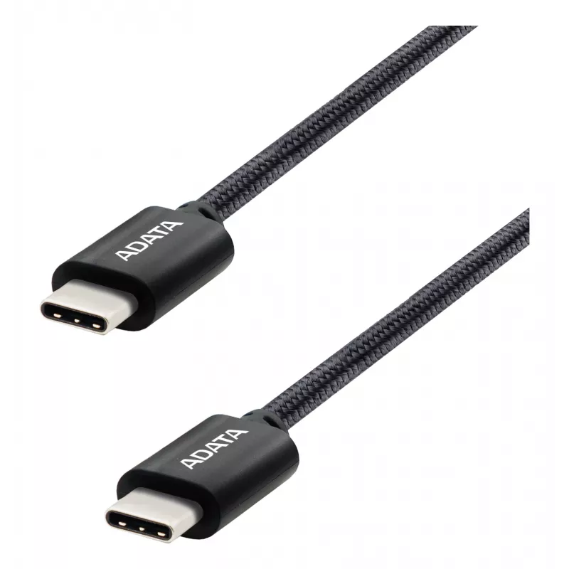 USB-C-naar-USB-C-kabel ADATA CACC-200PN-BK, USB 2.0, 2 m, zwart