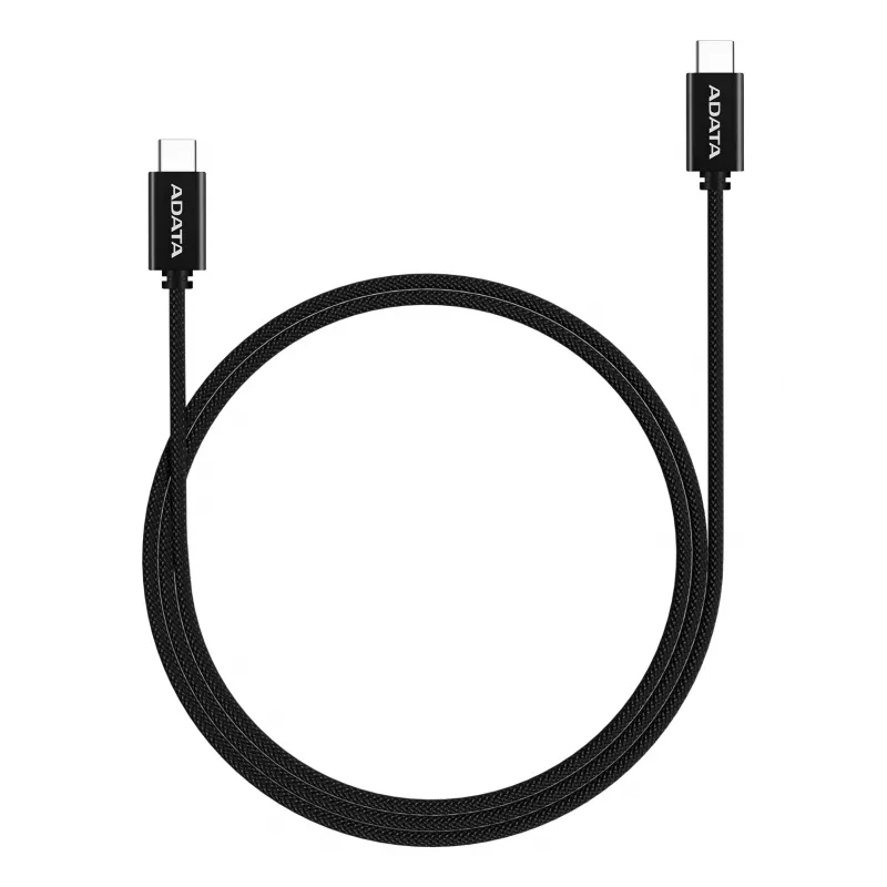 USB-C-naar-USB-C-kabel ADATA CACC-200PN-BK, USB 2.0, 2 m, zwart