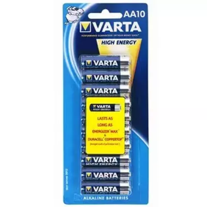 Eenmalige batterij Varta High Energy AA 10-pack
