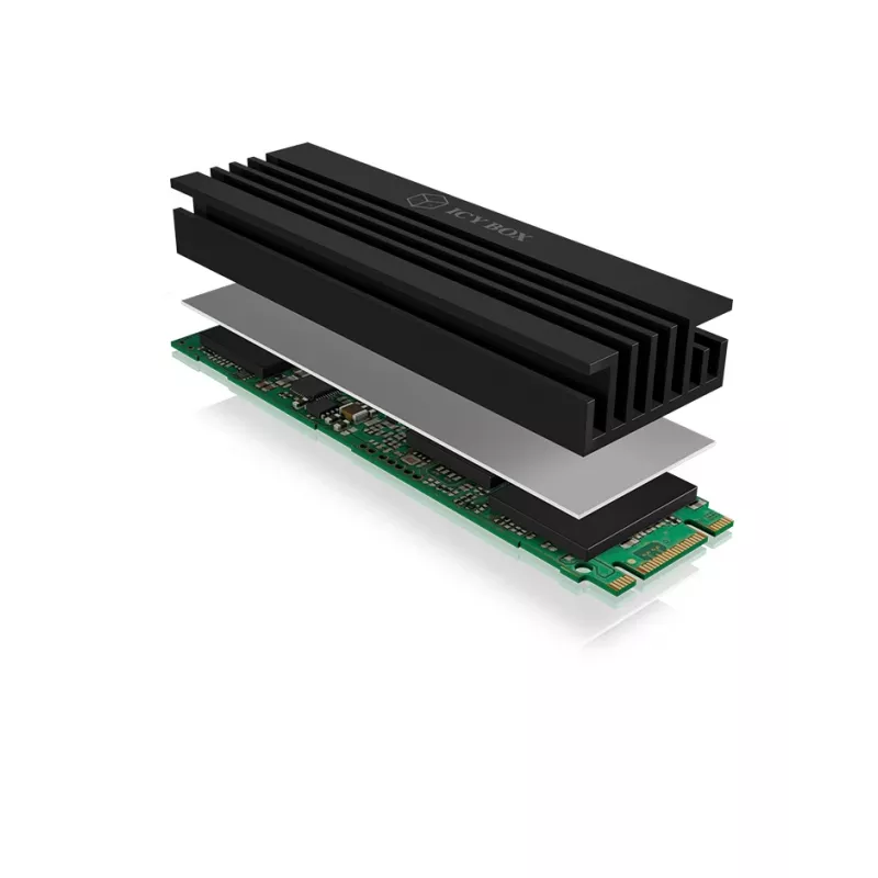 ICY BOX IB-M2HS-70 solid-state-drive koellichaam/radiator zwart 1 stk.